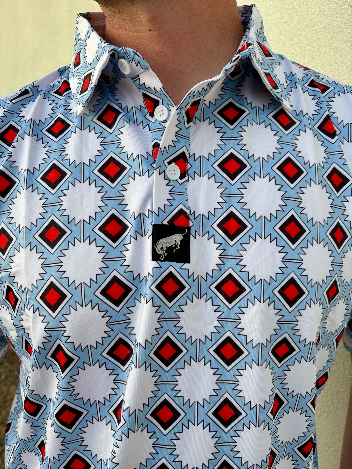 Men’s Polo - Fairway Aztec