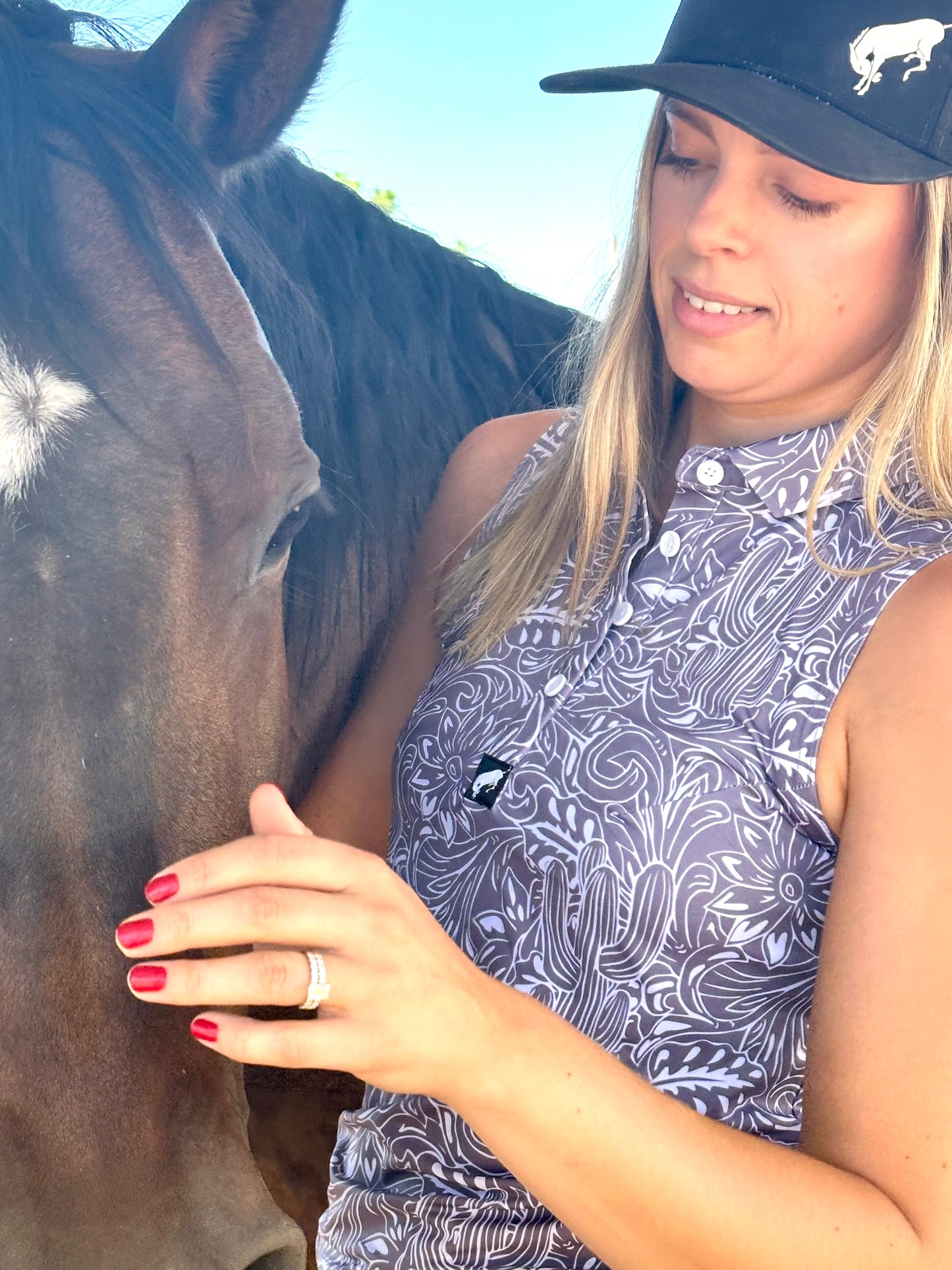 Women’s Sleeveless Polo - Tooled